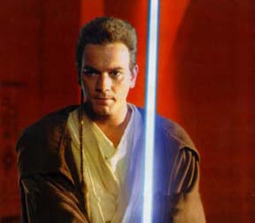 Obi-Wan Kenobi, Padawan Jedi Knight.  Image used respectfully without permission.